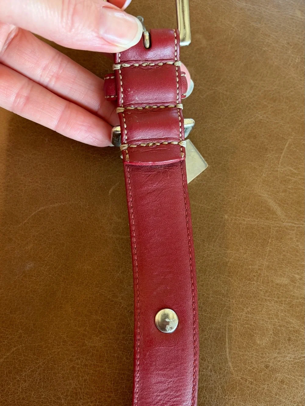 Vintage Coach red dog collar